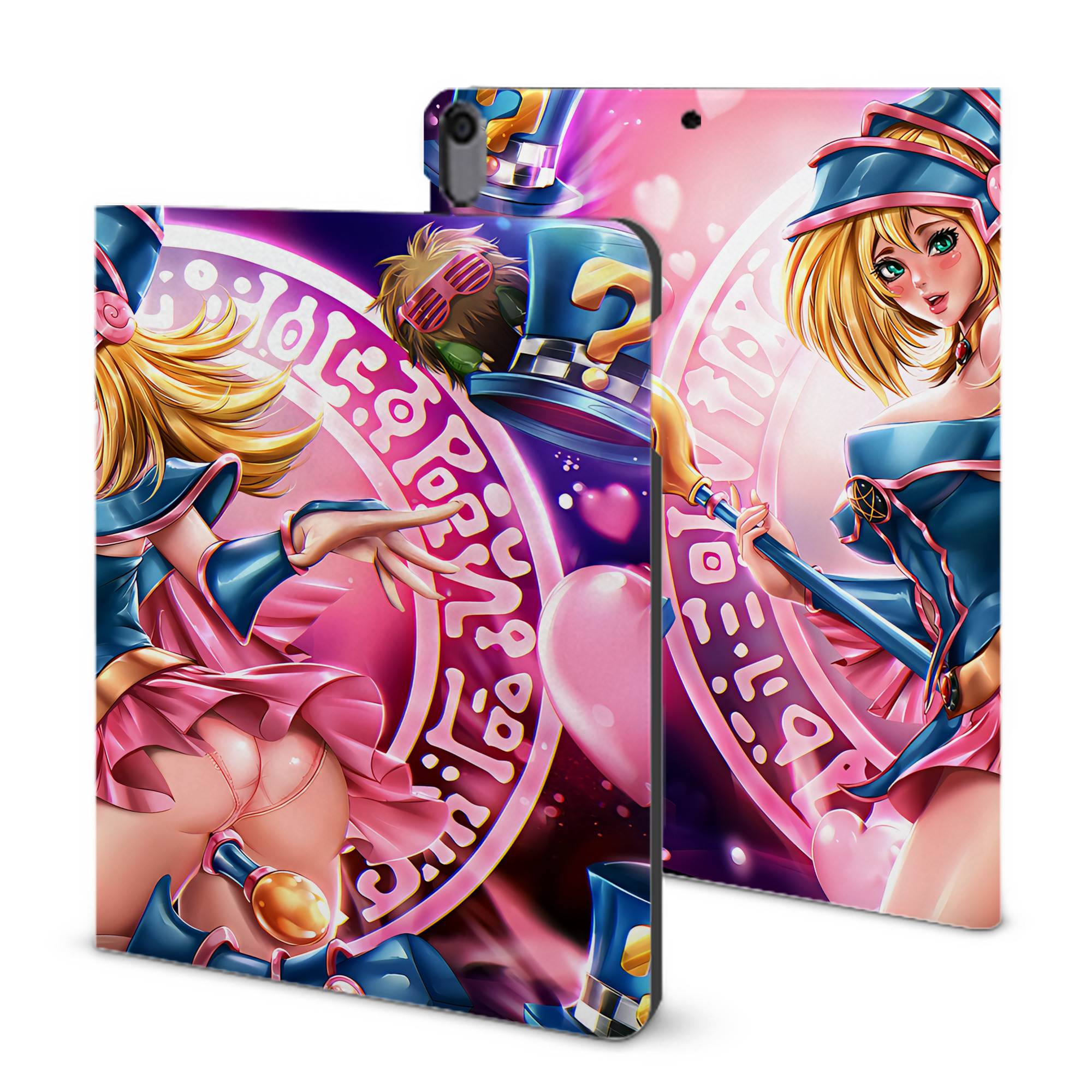 （画像用） 遊☆戯☆王 Yu-Gi-Oh! IPad ケース ブック型 PUレザー TPU 耐衝撃 軽量 薄型 ペン収納なし 全面保護 IPad 各モデル対応